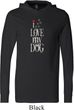 I Love My Dog Lightweight Hoodie Tee