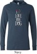 I Love My Dog Lightweight Hoodie Tee