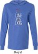 I Love My Dog Lightweight Hoodie Tee