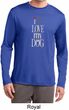 I Love My Dog Mens Moisture Wicking Long Sleeve Shirt