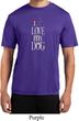 I Love My Dog Mens Moisture Wicking Shirt