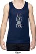 I Love My Dog Mens Moisture Wicking Tanktop
