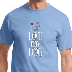 I Love My Dog Mens Shirts