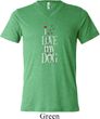 I Love My Dog Mens Tri Blend V-neck Shirt