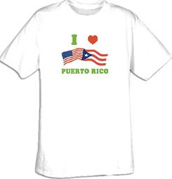 I LOVE PUERTO RICO Puerto Rican T-shirt