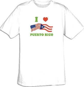 I LOVE PUERTO RICO Puerto Rican T-shirt