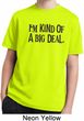 I'm Kind Of A Big Deal Black Print Kids Moisture Wicking Shirt