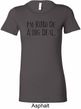 I'm Kind Of A Big Deal Black Print Ladies Longer Length Shirt