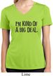 I'm Kind Of A Big Deal Black Print Ladies Moisture Wicking V-neck