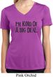 I'm Kind Of A Big Deal Black Print Ladies Moisture Wicking V-neck