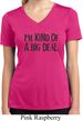 I'm Kind Of A Big Deal Black Print Ladies Moisture Wicking V-neck