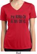 I'm Kind Of A Big Deal Black Print Ladies Moisture Wicking V-neck