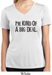 I'm Kind Of A Big Deal Black Print Ladies Moisture Wicking V-neck