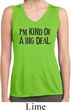 I'm Kind Of A Big Deal Black Print Ladies Sleeveless Moisture Wicking
