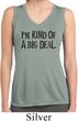 I'm Kind Of A Big Deal Black Print Ladies Sleeveless Moisture Wicking