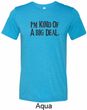 I'm Kind Of A Big Deal Black Print Mens Tri Blend Crewneck Shirt