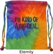 I'm Kind Of A Big Deal Black Print Tie Dye Bag