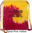 I'm Kind Of A Big Deal Black Print Tie Dye Bag
