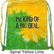 I'm Kind Of A Big Deal Black Print Tie Dye Bag