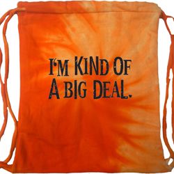 I'm Kind Of A Big Deal Black Print Tie Dye Bag