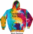 I'm Kind Of A Big Deal Black Print Tie Dye Hoodie