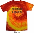 I'm Kind Of A Big Deal Black Print Tie Dye Shirt