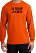 I'm Kind of a Big Deal T-shirt Black Print Long Sleeve Shirt Orange