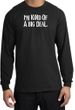 I'm Kind of a Big Deal T-shirt White Print Long Sleeve Shirt Black