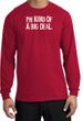 I'm Kind of a Big Deal T-shirt White Print Long Sleeve Shirt Red