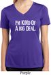 I'm Kind Of A Big Deal White Print Ladies Moisture Wicking V-neck