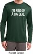 I'm Kind Of A Big Deal White Print Mens Dry Wicking Long Sleeve Shirt