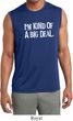 I'm Kind Of A Big Deal White Print Mens Sleeveless Moisture Wicking