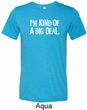 I'm Kind Of A Big Deal White Print Mens Tri Blend Crewneck Shirt