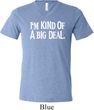 I'm Kind Of A Big Deal White Print Mens Tri Blend V-neck Shirt