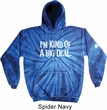 I'm Kind Of A Big Deal White Print Tie Dye Hoodie