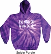 I'm Kind Of A Big Deal White Print Tie Dye Hoodie