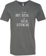I'm Not Anti Social I am Social Distancing Adult V-Neck T-Shirt