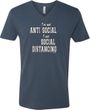 I'm Not Anti Social I am Social Distancing Adult V-Neck T-Shirt