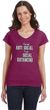 I'm Not Anti Social I am Social Distancing Ladies Fit V-Neck T-Shirt