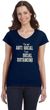 I'm Not Anti Social I am Social Distancing Ladies Fit V-Neck T-Shirt