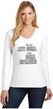 I'm Not Anti Social I am Social Distancing Ladies Long Sleeve V-Neck T-Shirt