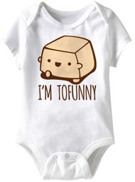 I'm Tofunny Funny Baby Romper White Infant Babies Creeper I'm Tofunny Funny Baby Romper White Infant Babies Creeper