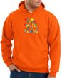 I'm With Stupid Hoodie Sweatshirt - Funny Two Ways Adult Orange Hoody