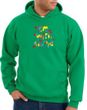 I'm With Stupid Hoodie Sweatshirt - Funny Two Ways Kelly Green Hoody