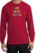 I'm With Stupid Long Sleeve Shirt - Funny Two Ways Adult Red T-Shirt