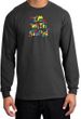 I'm With Stupid Long Sleeve Shirt - Funny Two Ways Charcoal T-Shirt