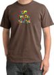 I'm With Stupid Pigment Dyed T-Shirt - Funny Two Ways Chestnut Tee