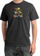 I'm With Stupid Pigment Dyed T-Shirt - Funny Two Ways Dark Smoke Tee