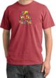 I'm With Stupid Pigment Dyed T-Shirt - Funny Two Ways Dashing Red Tee