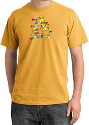 I'm With Stupid Pigment Dyed T-Shirt - Funny Two Ways Mustard Tee I'm With Stupid Pigment Dyed T-Shirt - Funny Two Ways Mustard Tee